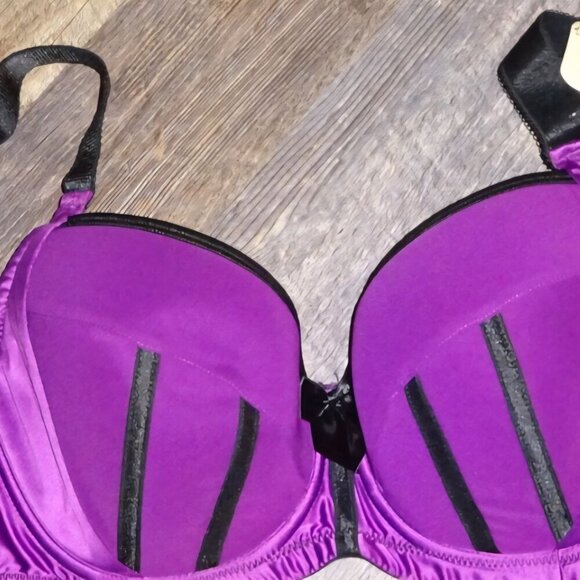 NWT Parfait sexy full coverage padded purple wine black 40D - Picture 3 of 7